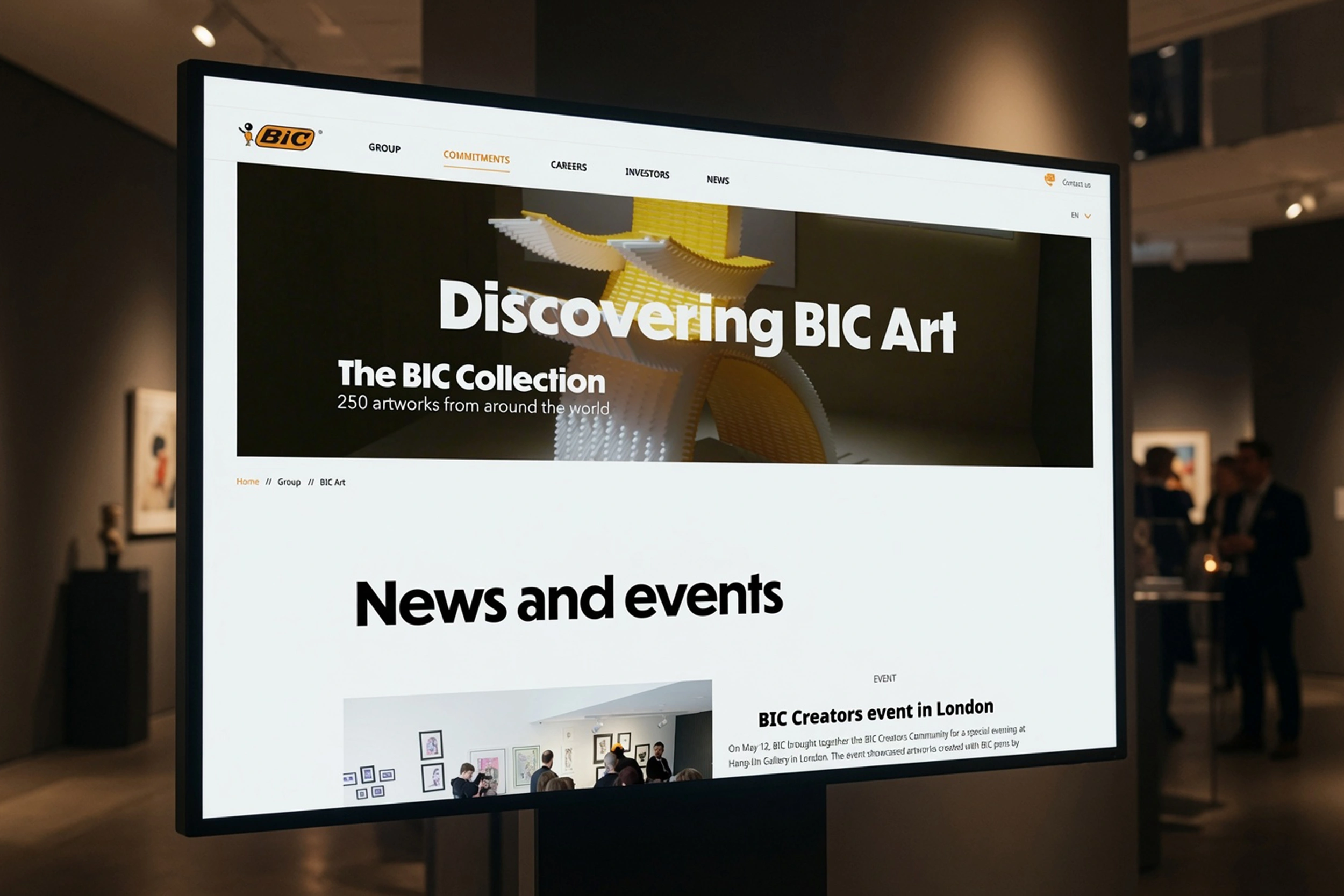 Site corporate BIC — univers de marque